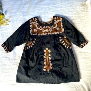 Apolina hand embroidered dress